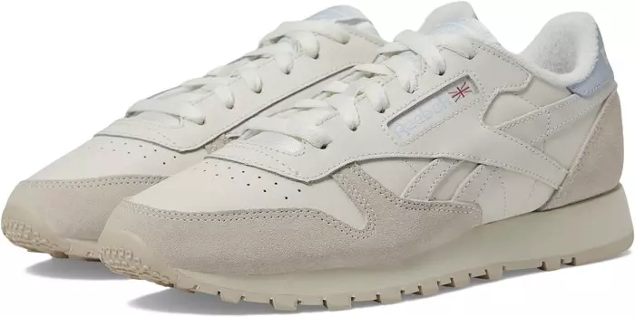 Кроссовки Reebok Lifestyle Classic Leather, цвет Chalk/Vintage Chalk/Feel Good Blue