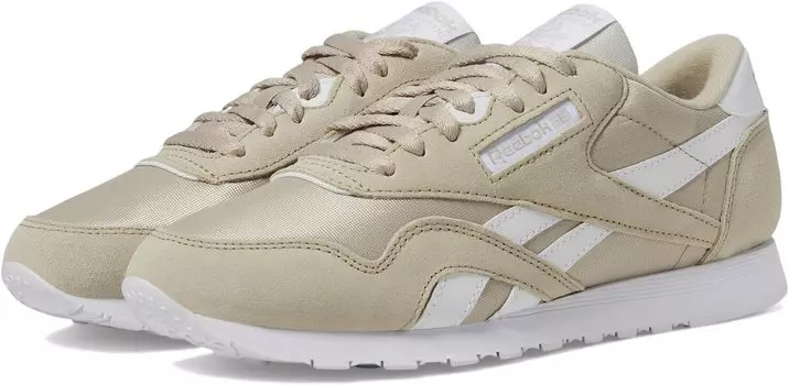 Кроссовки Reebok Lifestyle Classic Nylon, цвет Classic Beige/Classic Beige/White