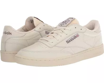 Кроссовки Reebok Lifestyle Club C 85, цвет Chalk/Alabaster/Maroon