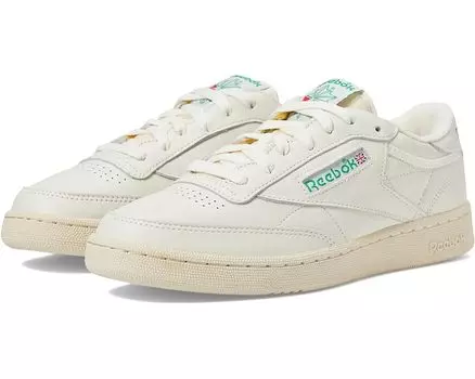 Кроссовки Reebok Lifestyle Club C 85, цвет Chalk/Paper White/Glen Green