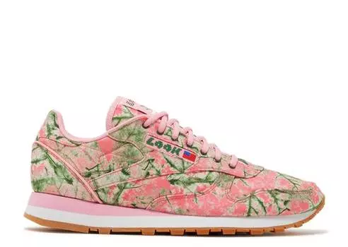 Кроссовки Reebok LQQK STUDIOS X CLASSIC LEATHER 'LEAF CAMO - BUBBLE GUM',