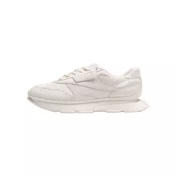 Кроссовки Reebok LTD Classic LTD Cracked-effect Sneakers, белый