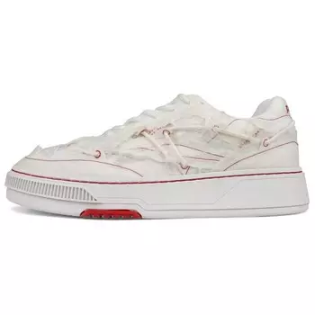 Кроссовки Reebok LTD X Kanghyuk Club C Lace-up Sneakers, белый/красный