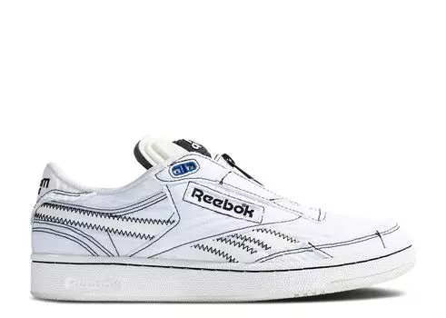 Кроссовки Reebok Market X Club C 85 Pump 'Chalk Black', кремовый