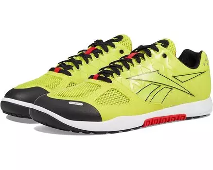 Кроссовки Reebok Nano 2.0, цвет Hyper Green/Vector Red/Black