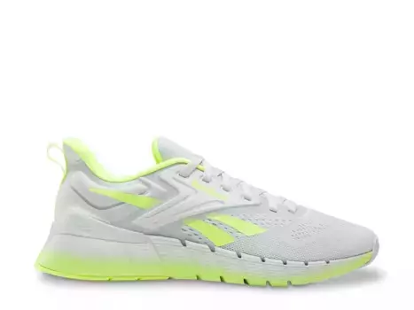 Кроссовки Reebok Nano Gym Training Shoe — мужские, цвет: серый лунный/зеленый лайм/белый