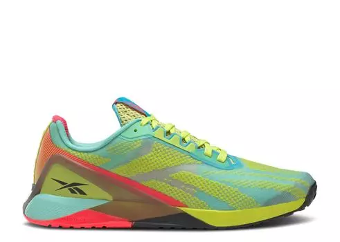 Кроссовки Reebok Nano X1 'Acid Yellow Pixel Mint', разноцветный