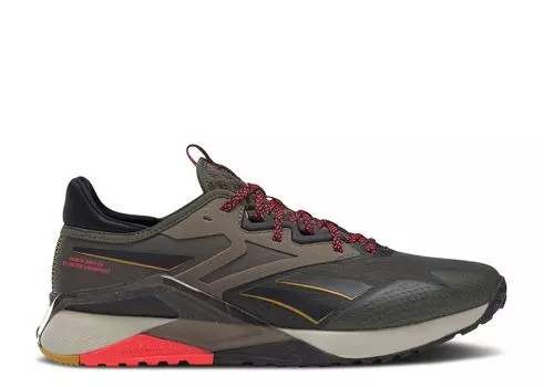 Кроссовки Reebok Nano X2 Tr Adventure 'Army Green Neon Cherry', зеленый