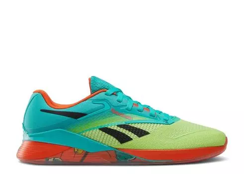Кроссовки Reebok Nano X4, цвет Unleashed Green Acid Yellow