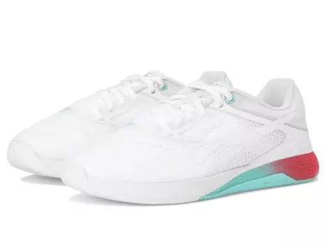 Кроссовки Reebok Nano X5, цвет White/AI Aqua/Energy Red