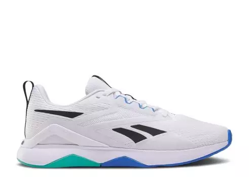 Кроссовки Reebok Nanoflex TR 2.0, цвет White Black Unleashed Green