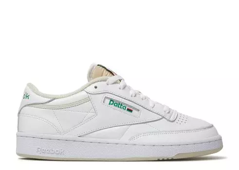Кроссовки Reebok Patta X Club C 85 'White Cool Sage', белый