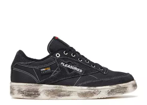 Кроссовки Reebok Pleasures X Club C 85 'Black Chalk', черный