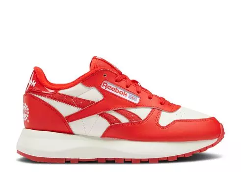 Кроссовки Reebok Popsicle X Wmns Classic Leather Sp 'Instinct Red', красный