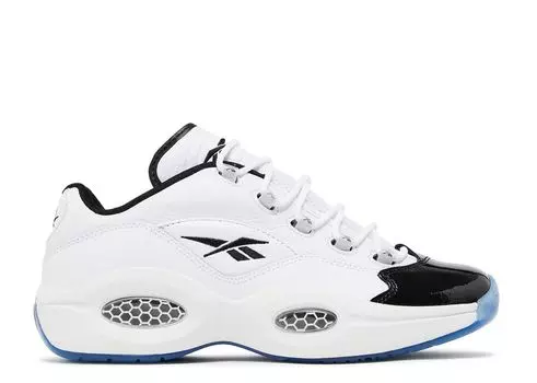 Кроссовки Reebok Question Low 'Patent Black Toe', белый