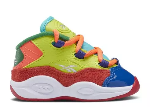 Кроссовки Reebok Question Mid Toddler 'Color Explosion', разноцветный