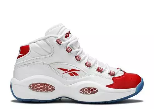 Кроссовки Reebok QUESTION MID 'WHITE PEARLIZED RED', белый