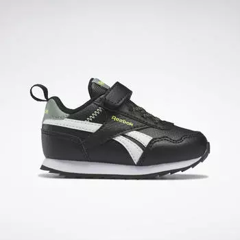 Кроссовки Reebok Royal Classic Jog 3, черный/зеленый/желтый