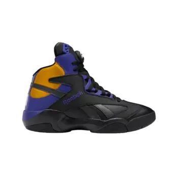 Кроссовки Reebok Shaq Attaq Basketball, черный / фиолетовый / золотой