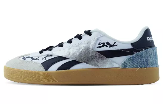 Кроссовки Reebok Skateboarding Shoes Unisex Low-top White/blue/silver, белый