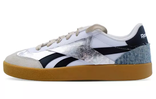 Кроссовки Reebok Skateboarding Shoes Unisex Low-top Black, белый
