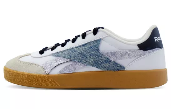 Кроссовки Reebok Skateboarding Shoes Unisex Low-top White/Blue, белый/синий