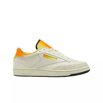 Кроссовки Reebok Smiley Club C 85 Mens, бежевый/оранжевый