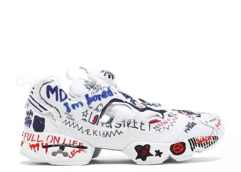Кроссовки Reebok VETEMENTS X INSTAPUMP FURY 'GRAFFITI - WHITE', белый