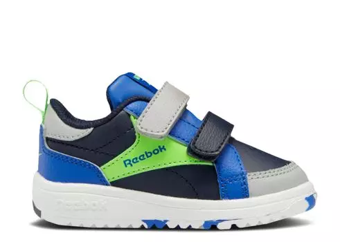 Кроссовки Reebok Weebok Clasp Low Toddler 'Navy Solar Lime Camo', синий
