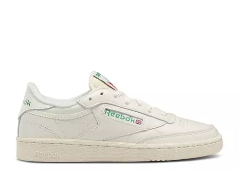 Кроссовки Reebok Wmns Club C 85 Vintage 'Chalk Glen Green', кремовый