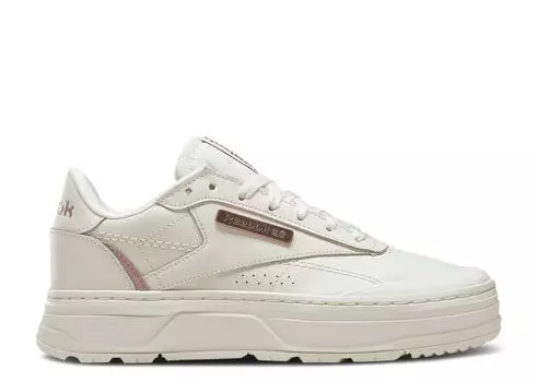 Кроссовки Reebok Wmns Club C Double Geo 'Chalk Rose Gold', кремовый