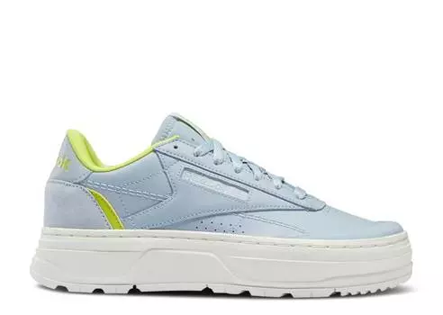 Кроссовки Reebok WMNS CLUB C DOUBLE GEO 'GABLE GREY ACID YELLOW', серый