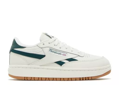 Кроссовки Reebok Wmns Club C Double Revenge 'Chalk Forest Green', кремовый