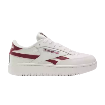 Кроссовки Reebok Wmns Club C Double Revenge Chalk Classic Burgundy, кремовый