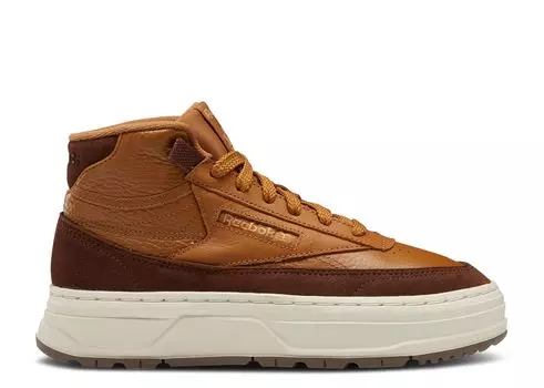 Кроссовки Reebok Wmns Club C Geo Mid 'Wild Brown', коричневый