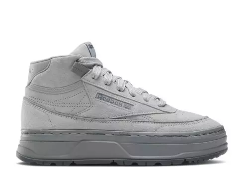 Кроссовки Reebok Wmns Club C Geo Mid 'Pure Grey', серый