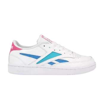 Кроссовки Reebok Wmns Club C Revenge Mark 'White Solid Teal Bright Cyan', белый