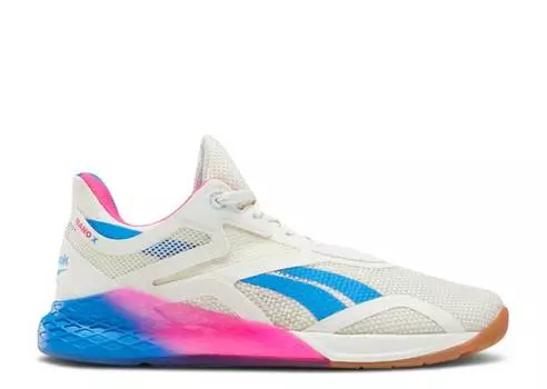 Кроссовки Reebok WMNS NANO X 'WHITE PROUD PINK BLUE', белый