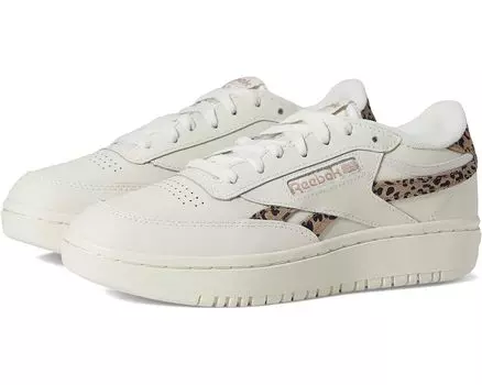 Кроссовки Reebok Women's Club C Double Revenge, цвет Chalk/Taupe/Black