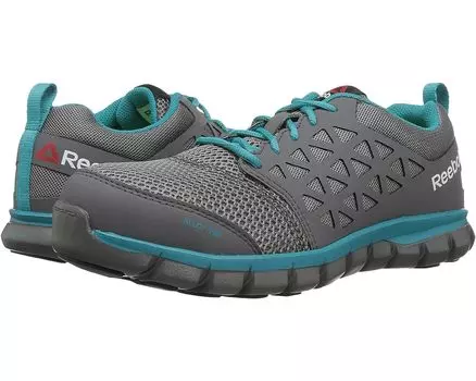 Кроссовки Reebok Work Sublite Cushion Work Alloy Toe SD, цвет Grey/Turquoise