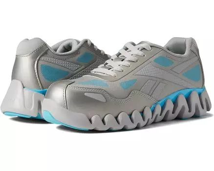 Кроссовки Reebok Work Zig Pulse Work EH Comp Toe, цвет Grey/Powder Blue