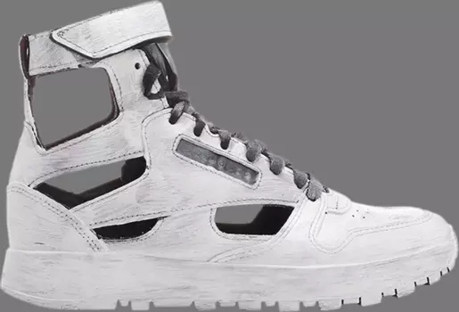 Кроссовки reebok x maison margiela wmns classic leather tabi high 'whiteout' Reebok, белый