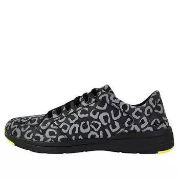 Кроссовки reflex 'leopard - black reflective' Gucci, черный