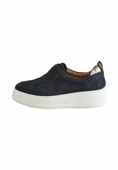 Кроссовки REGULAR FIT SLIP ON SIGNATURE FOREVER COMFORT CHUNKY WEDGE PLATFORM - Slip-ons Next, синий