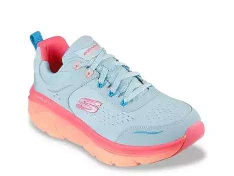 Кроссовки Relaxed Fit: D'Lux Walker 2.0 Neon Sites Sneaker Skechers, светло-голубой