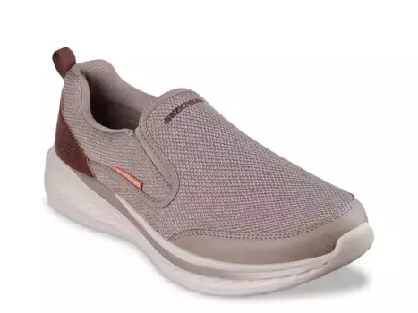 Кроссовки Relaxed Fit Slade Lucan Slip-On Sneaker Skechers, серо-коричневый