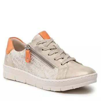 Кроссовки Remonte, бежевый/золотой