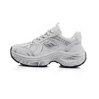 Кроссовки RENBEN Chunky Sneakers Women's Low-top, белый/серый