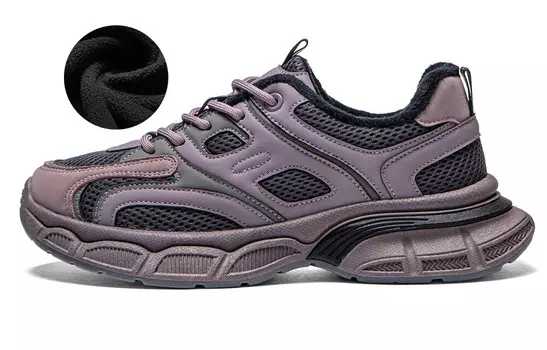 Кроссовки RENBEN Chunky Sneakers Women's Low-top, фиолетовый