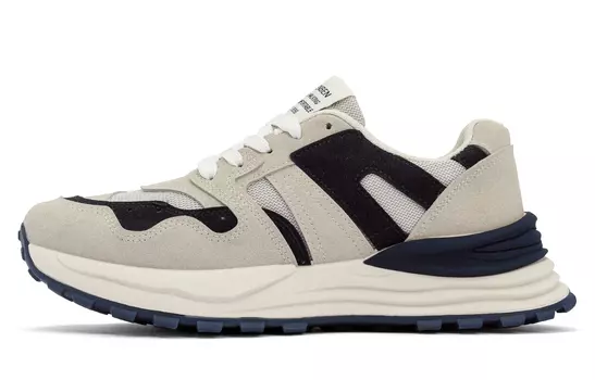 Кроссовки RENBEN Lifestyle Shoes Men Low-top, серый/синий